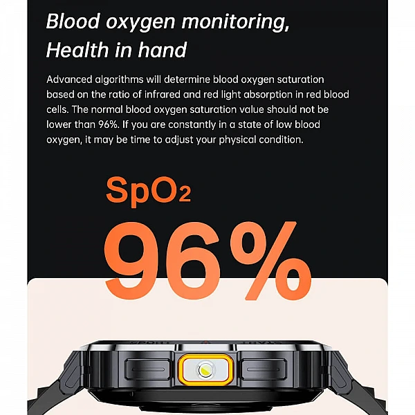 Smartwatch Microwear NX23 – Orange Black