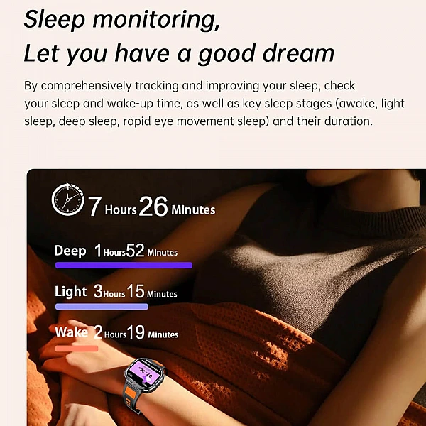 Smartwatch Microwear NX23 – Orange Black