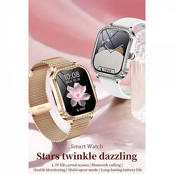 Smartwatch Microwear MK88 – Gold Steel Smartwatch Microwear MK88 – Gold Steel