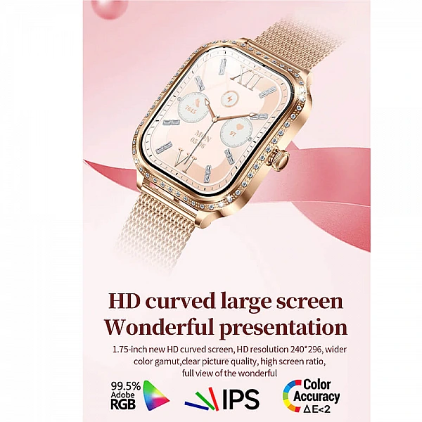 Smartwatch Microwear MK88 – Gold Steel Smartwatch Microwear MK88 – Gold Steel