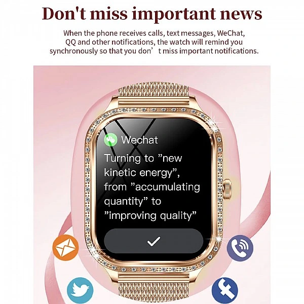 Smartwatch Microwear MK88 – Gold Steel