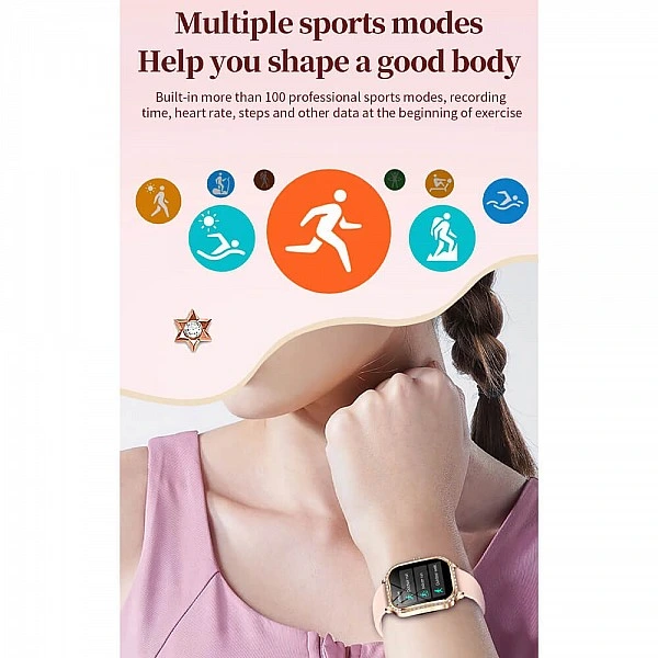 Smartwatch Microwear MK88 – Gold Steel