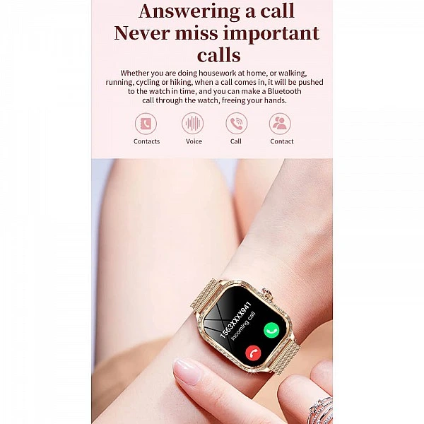 Smartwatch Microwear MK88 – Gold Steel