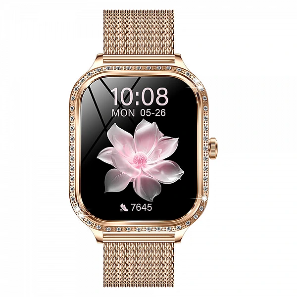 Smartwatch Microwear MK88 - Gold Steel Smartwatch Microwear MK88 - Gold Steel