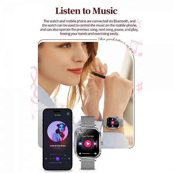 Smartwatch Microwear MK88 – Pink