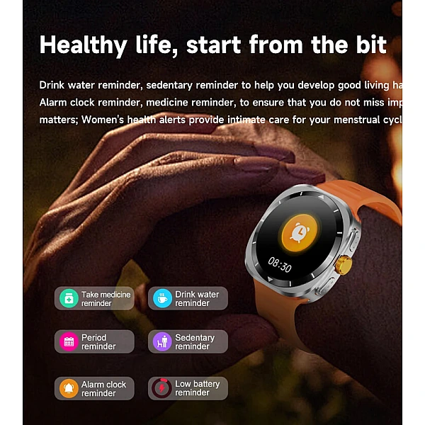 Smartwatch Microwear F7 – Black Steel Smartwatch Microwear F7 – Black Steel