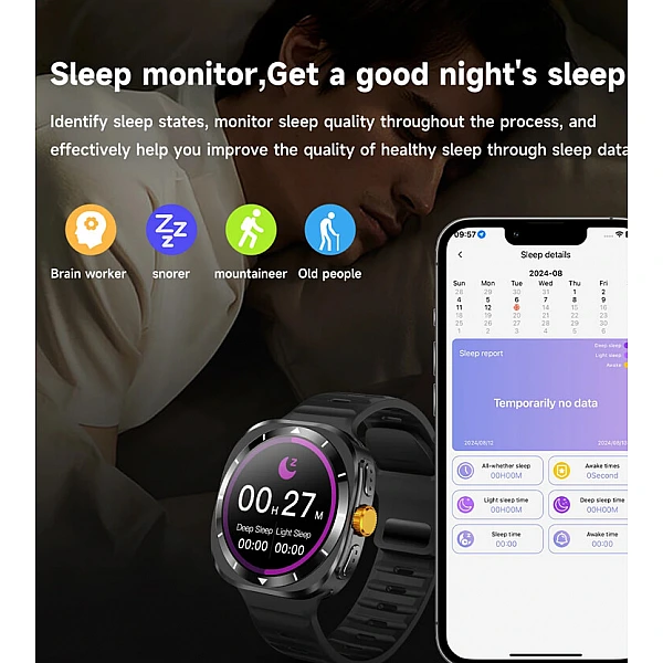 Smartwatch Microwear F7 – Black Steel Smartwatch Microwear F7 – Black Steel