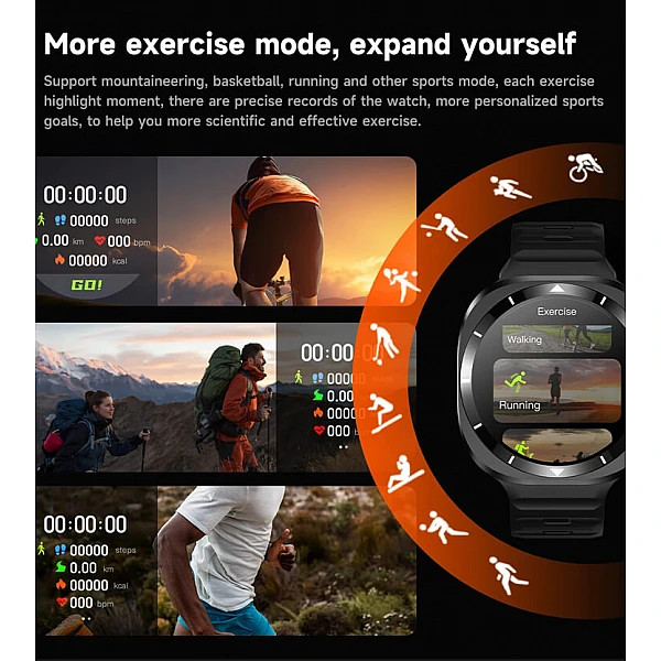 Smartwatch Microwear F7 – Black Steel Smartwatch Microwear F7 – Black Steel