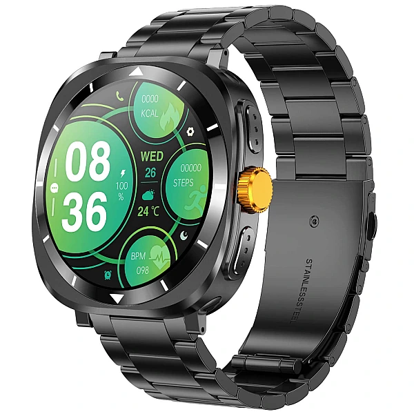 Smartwatch Microwear F7 – Black  Steel