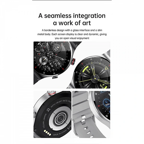 Smartwatch Microwear QW33 - Black Steel