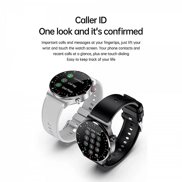Smartwatch Microwear QW33 - Black Steel