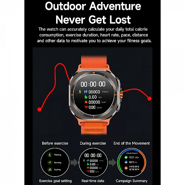 Smartwatch Microwear Z7 Ultra - Black Smartwatch Microwear Z7 Ultra - Black