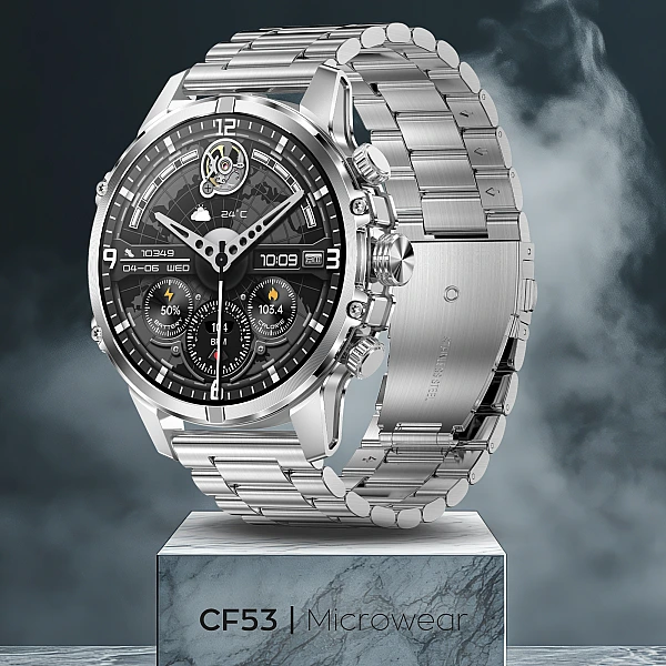Smartwatch Microwear CF53 – Silver Steel Smartwatch Microwear CF53 – Silver Steel