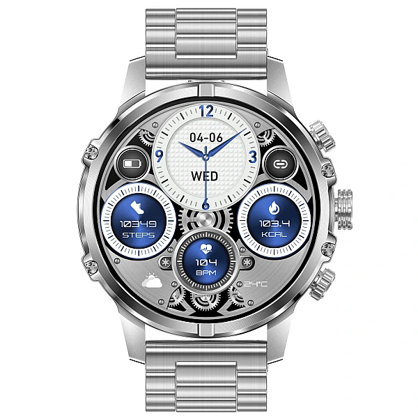 Smartwatch Microwear CF53 – Silver Steel Smartwatch Microwear CF53 – Silver Steel