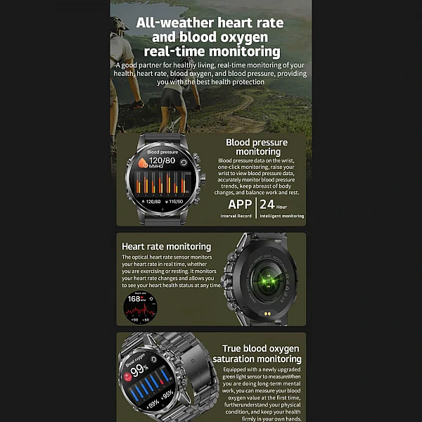 Smartwatch Microwear CF53 – Silver Steel Smartwatch Microwear CF53 – Silver Steel