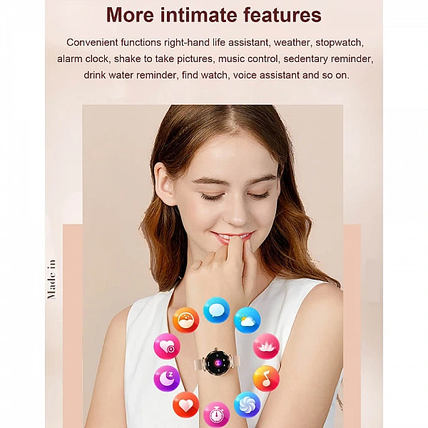 Smartwatch Microwear NX7 Pro - Gold Steel Smartwatch Microwear NX7 Pro - Gold Steel