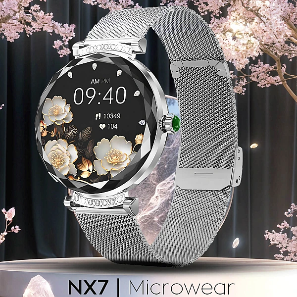Smartwatch Microwear NX7 Pro – Silver Steel