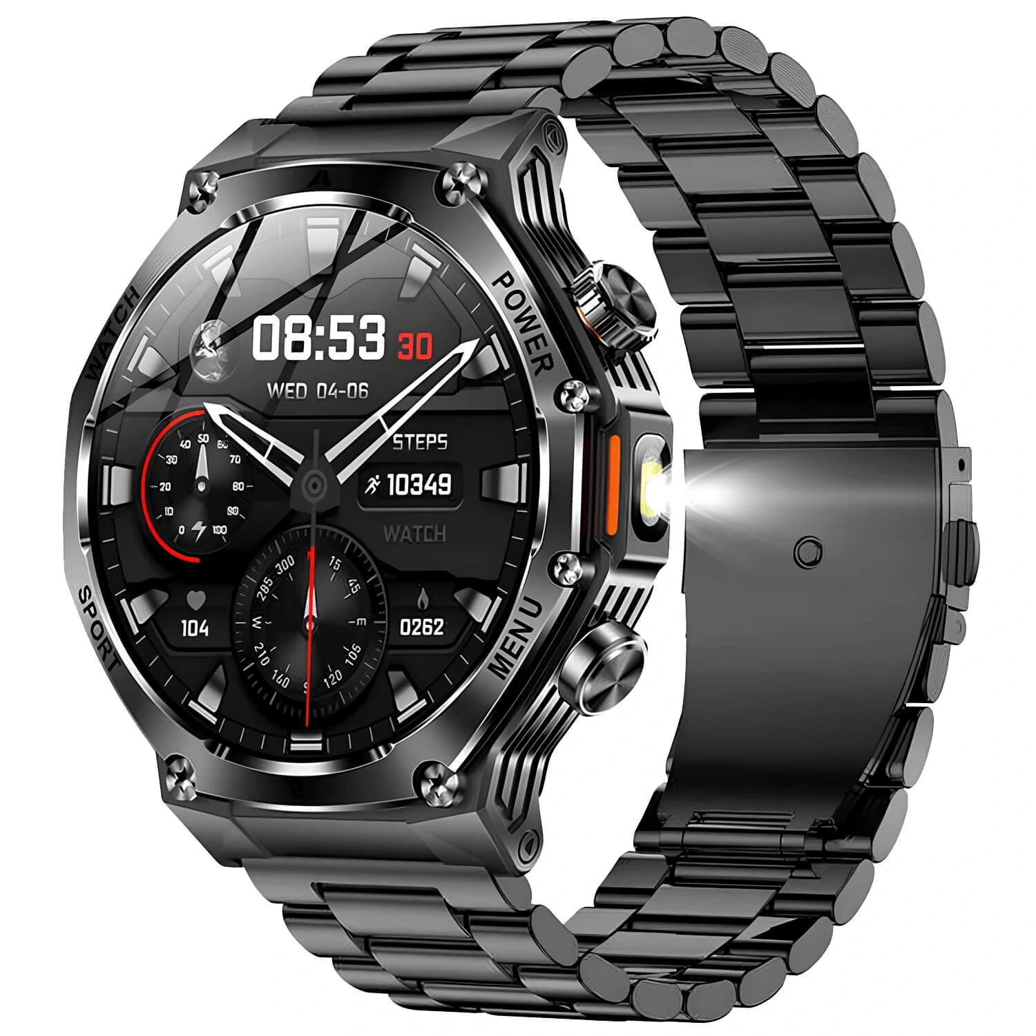 Smartwatch Microwear AK82 - Black Steel Smartwatch Microwear AK82 - Black Steel