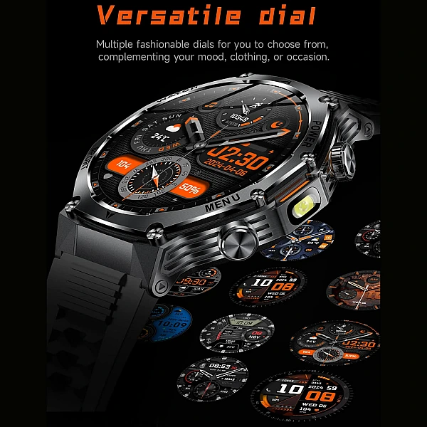 Smartwatch Microwear AK82 – Silver Steel Smartwatch Microwear AK82 – Silver Steel