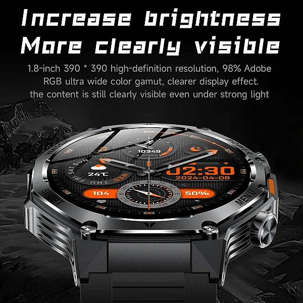 Smartwatch Microwear AK82 – Silver Steel Smartwatch Microwear AK82 – Silver Steel