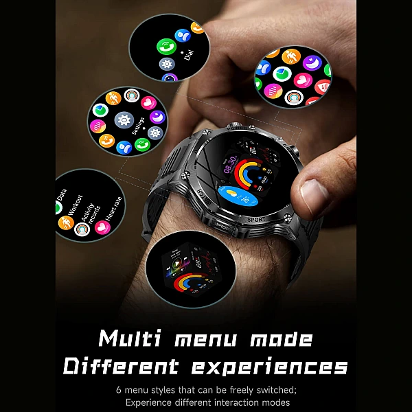 Smartwatch Microwear AK82 – Silver Steel Smartwatch Microwear AK82 – Silver Steel