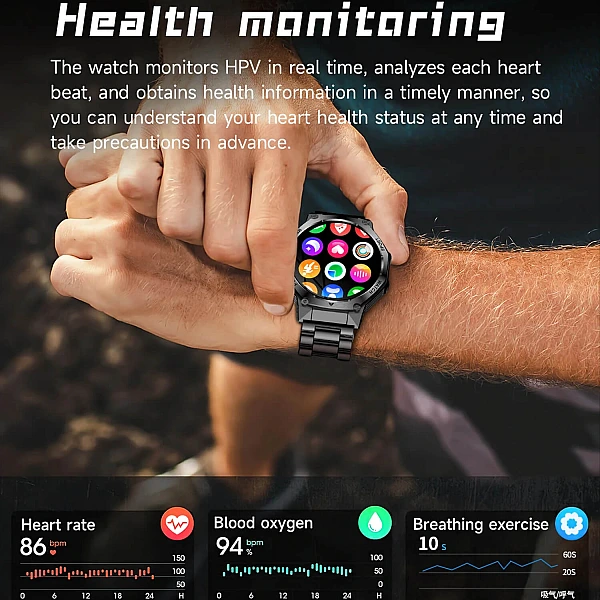 Smartwatch Microwear AK82 – Silver Steel Smartwatch Microwear AK82 – Silver Steel