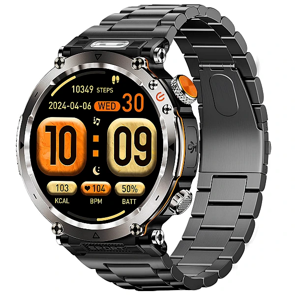 Smartwatch Microwear HT30 - Black Steel