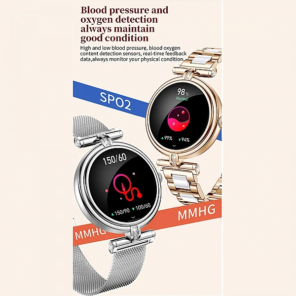 Smartwatch Microwear AK62 – Gold Milanese Steel Smartwatch Microwear AK62 – Gold Milanese Steel