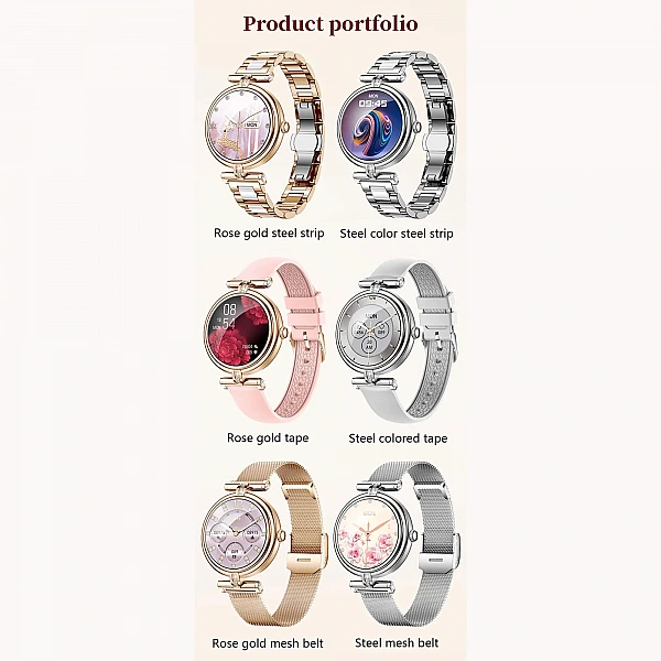 Smartwatch Microwear AK62 – Gold Milanese Steel Smartwatch Microwear AK62 – Gold Milanese Steel