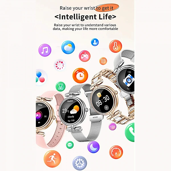 Smartwatch Microwear AK62 – Gold Steel Smartwatch Microwear AK62 – Gold Steel