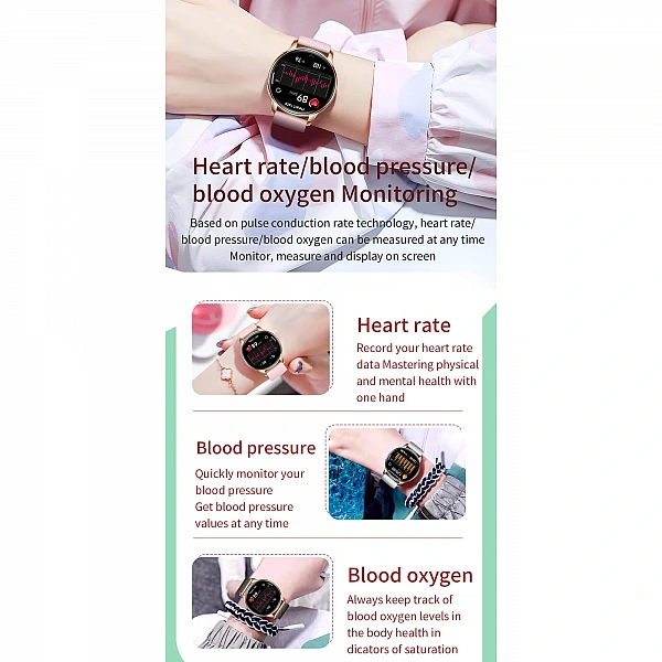 Smartwatch Microwear Y11 – Gold Steel