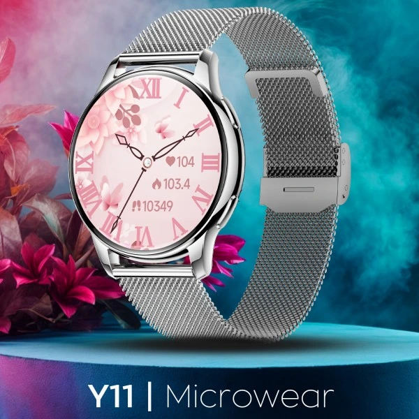 Smartwatch Microwear Y11 – Silver Steel Smartwatch Microwear Y11 – Silver Steel