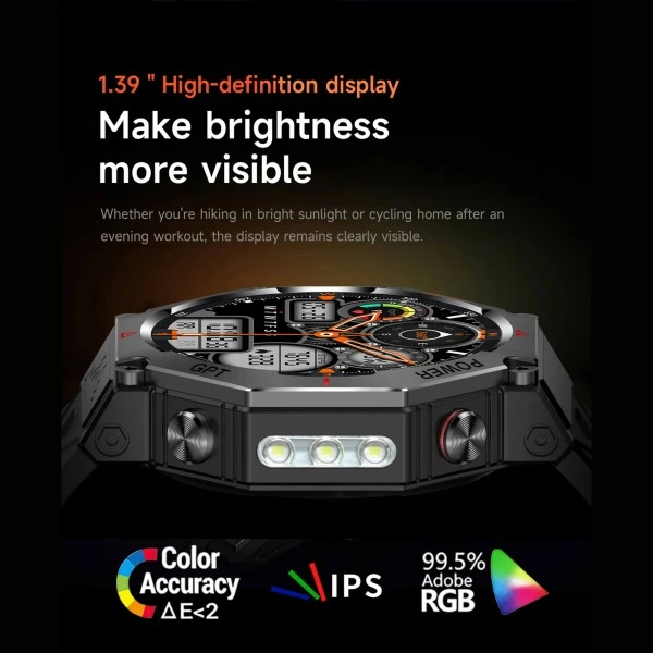 Smartwatch Microwear KC91 – Black Camo Silicone