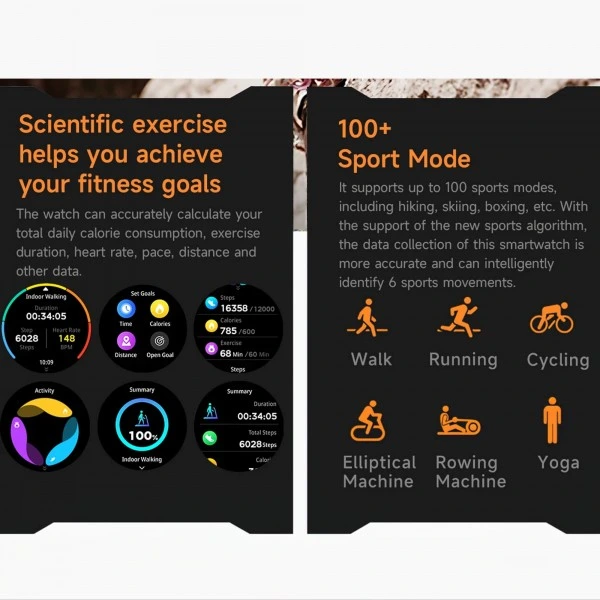 Smartwatch Microwear KC91 – Black Camo Silicone