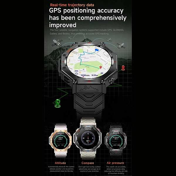 Smartwatch Microwear KC91 – Black Silicone Smartwatch Microwear KC91 – Black Silicone