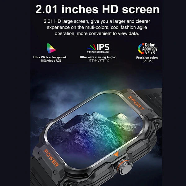 Smartwatch Microwear G55 - Black Silicone Smartwatch Microwear G55 - Black Silicone