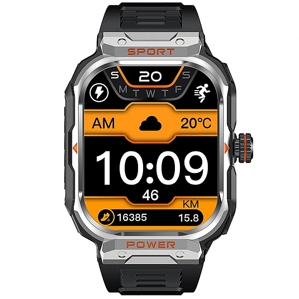 Smartwatch Microwear G55 - Black Silicone Smartwatch Microwear G55 - Black Silicone