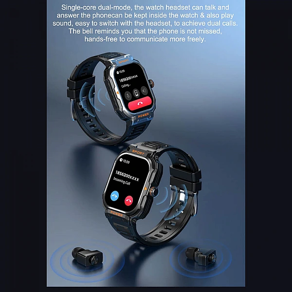 Smartwatch Microwear G55 - Black Silicone Smartwatch Microwear G55 - Black Silicone