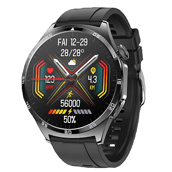 Smartwatch Microwear MT300 – Black Silicone