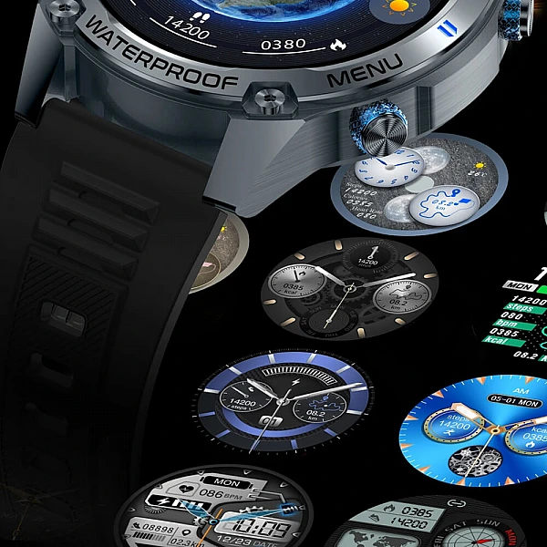Smartwatch Microwear G100 GPS - Black