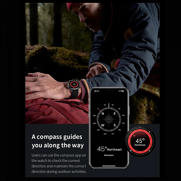 Smartwatch Microwear G100 GPS - Black