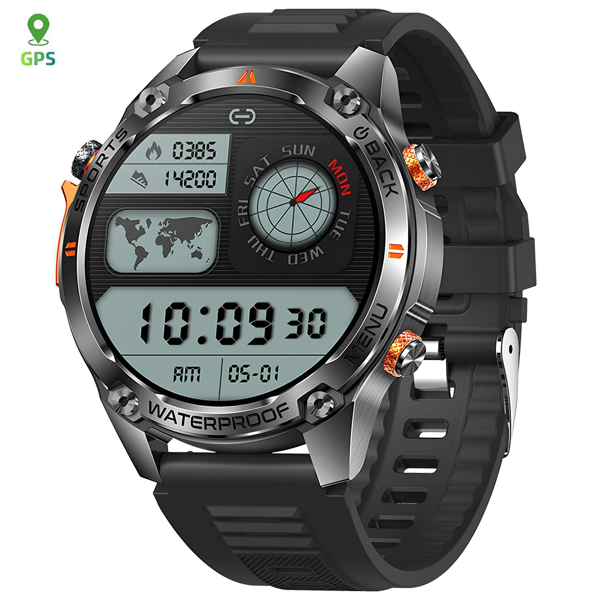Smartwatch Microwear G100 GPS - Black