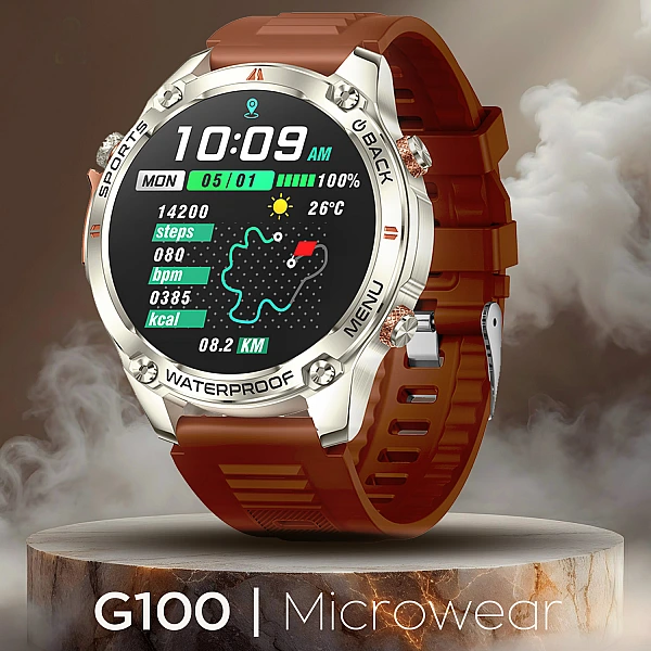 Smartwatch Microwear G100 GPS – Brown