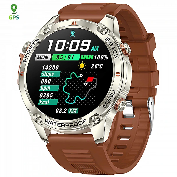 Smartwatch Microwear G100 GPS – Brown
