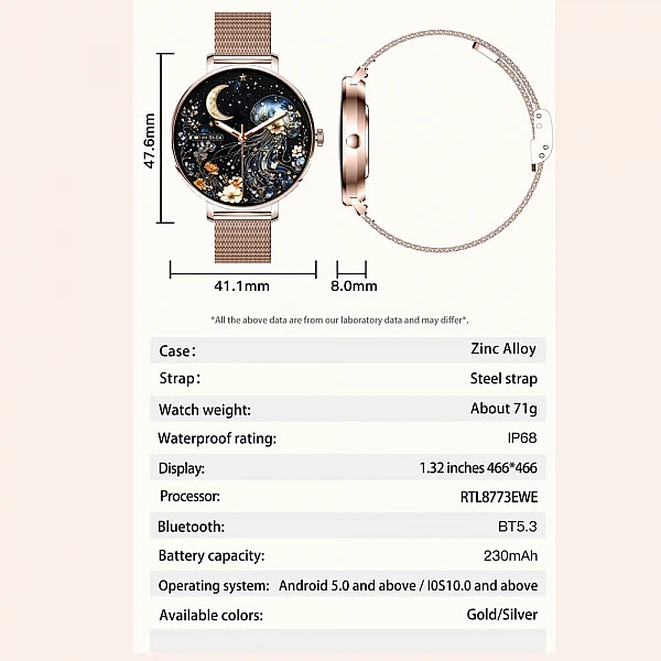 Smartwatch Microwear NX21 – Silver Steel Smartwatch Microwear NX21 – Silver Steel
