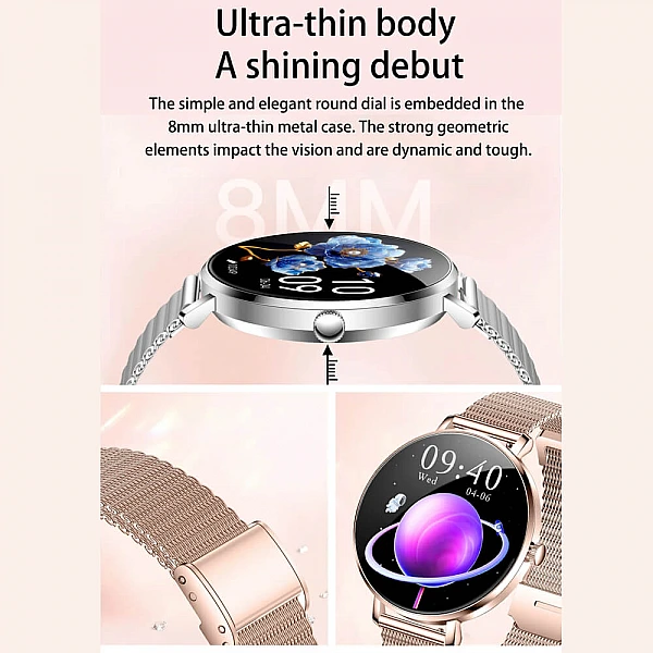 Smartwatch Microwear NX21 –  Silver Steel