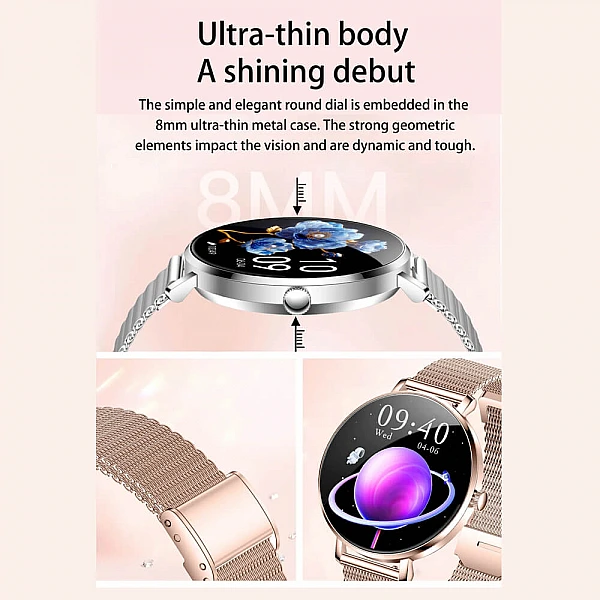 Smartwatch Microwear NX21 –  Silver Steel