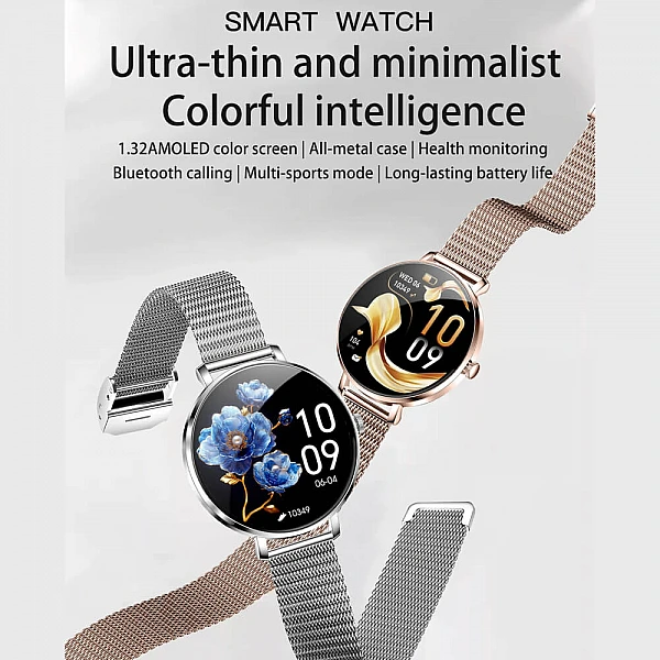 Smartwatch Microwear NX21 – Silver Steel Smartwatch Microwear NX21 – Silver Steel