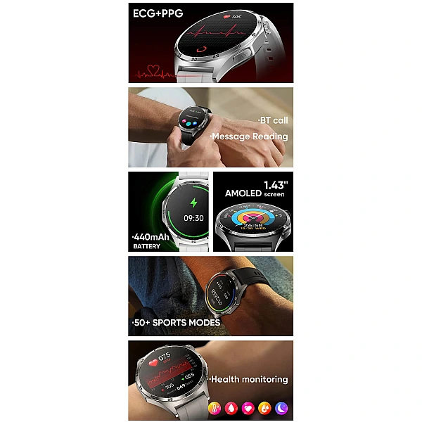 Smartwatch Microwear MT300 – Grey Silicone