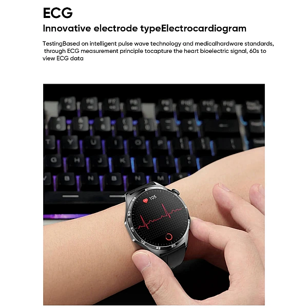 Smartwatch Microwear MT300 – Grey Silicone